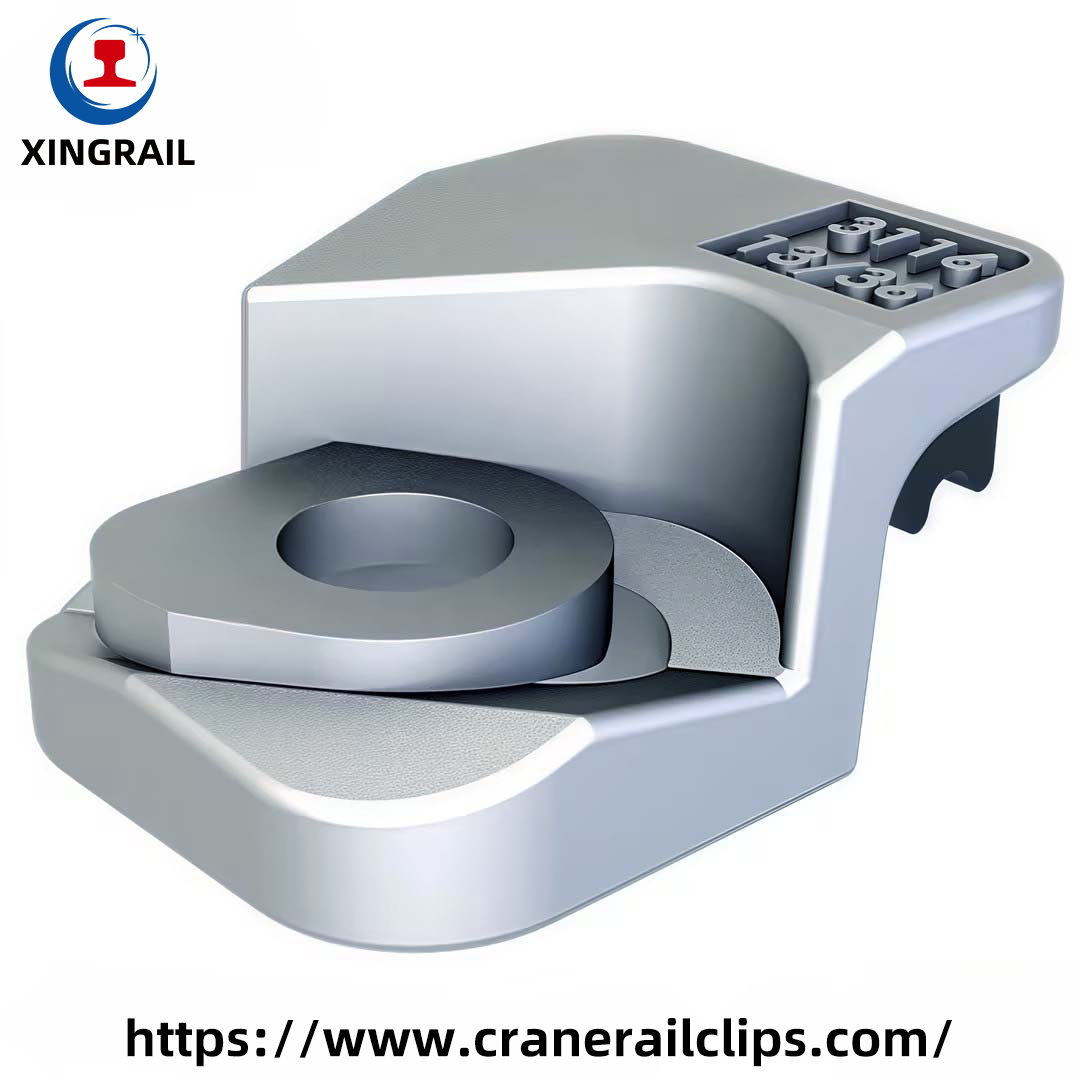 XINGRAIL 31161336 Forged Steel Flexible Self Locking Crane Rail Clips Perforation Type