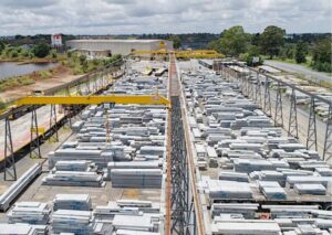Precast Concrete Yards Rail Systems for Cranes