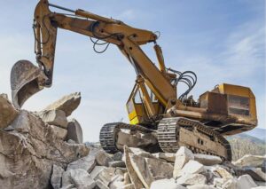 Quarry Operations Rail Systems for Cranes Moving Heavy Stone Blocks and Aggregates