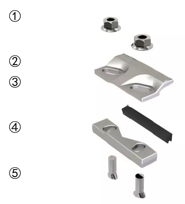 Crane Rail Clip Components